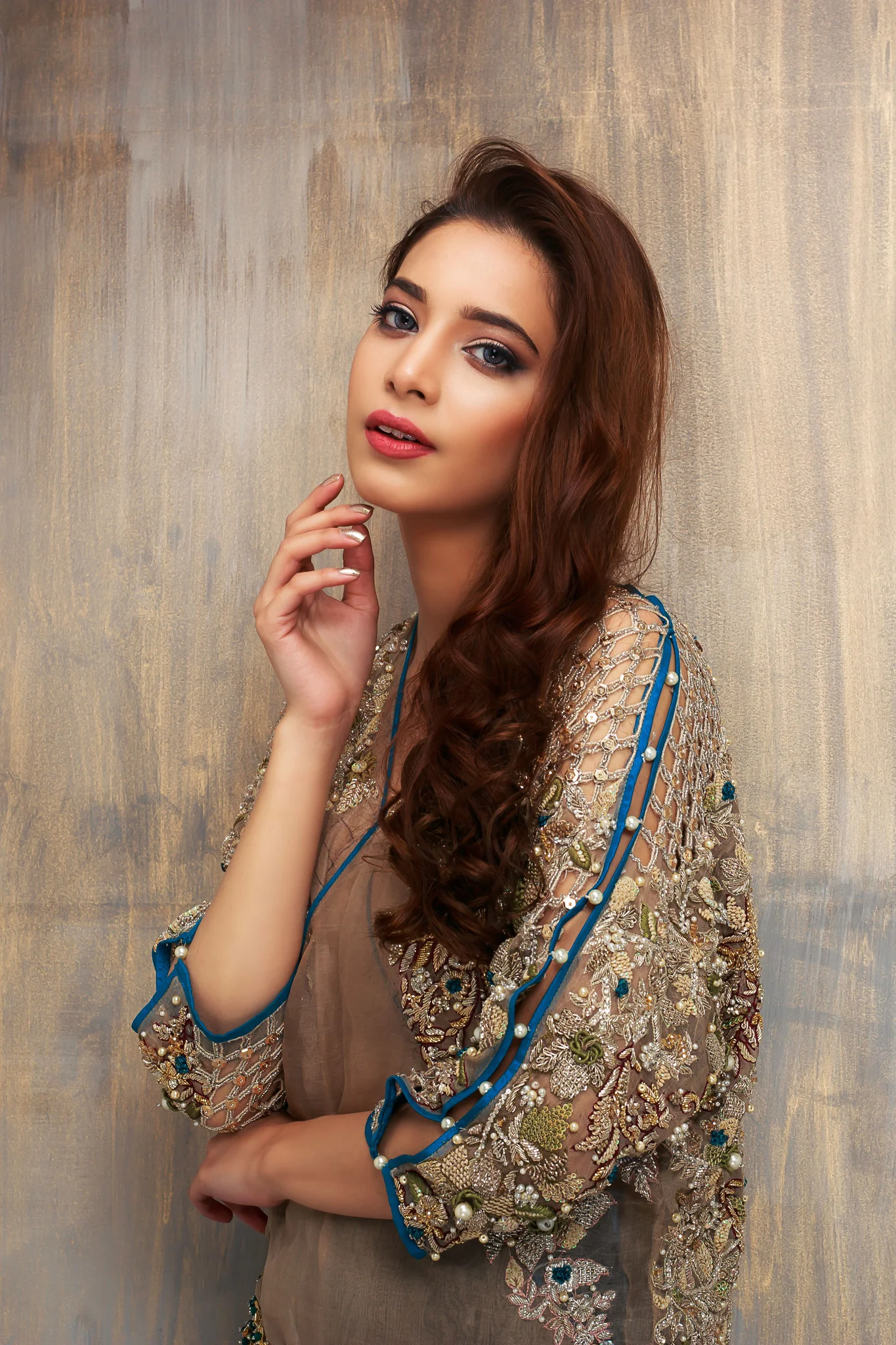 Beige and Teal Blue - Image 3